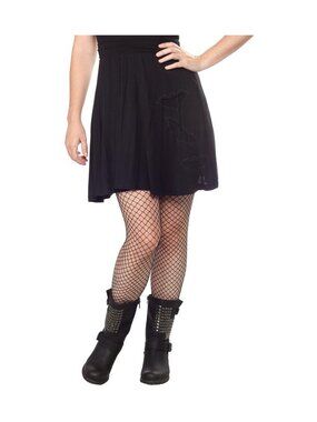 Black Belfry Bats Women's Skirt - Cute Retro Alt Goth Punk Halloween Apparel NWT